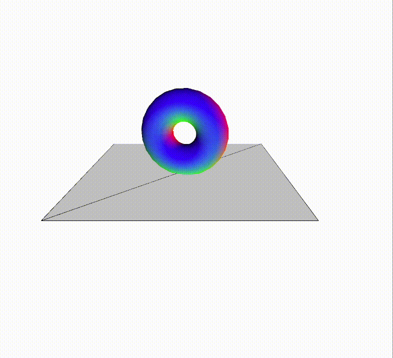 This is a video of me moving the object around with the updated keys.