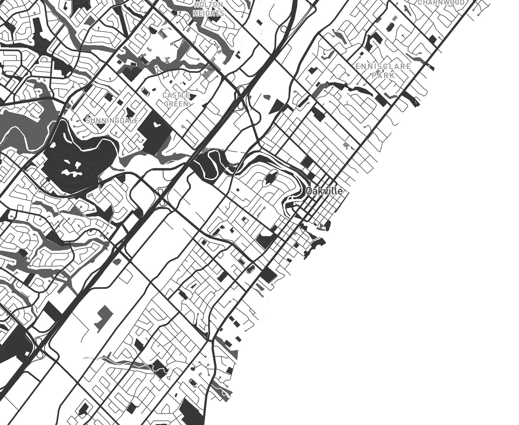 Black and white version on mapbox.