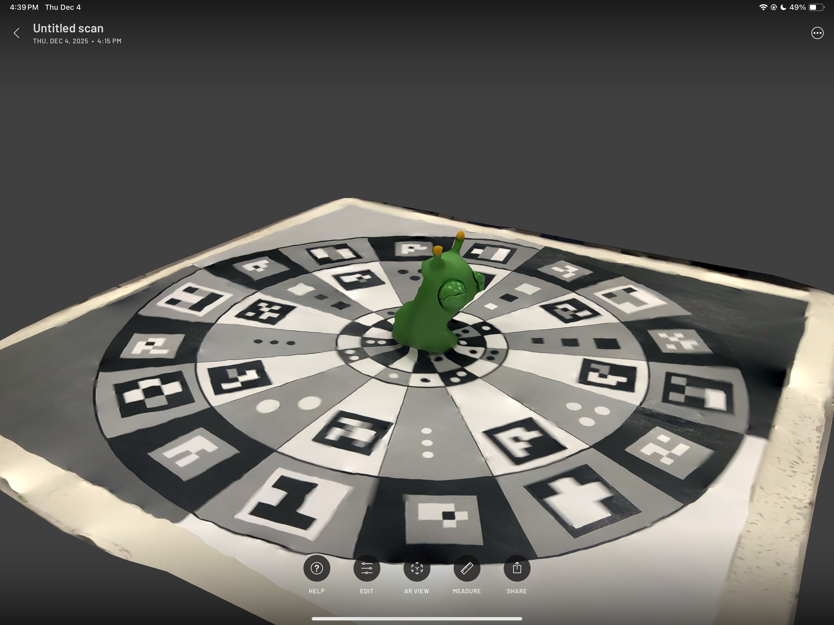 This is a failed attempt of my green slug toy.